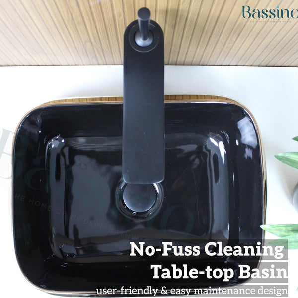 Premium Designer Table top/Counter top Wash Basin/Vessel sink (18x14x5.5 In) BTT-1155