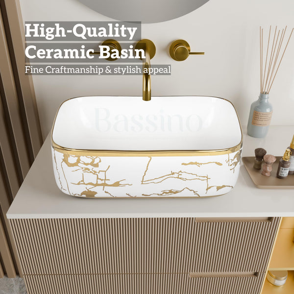 Premium Designer Table top Wash Basin (16x12x6 In) BTT-846-IN