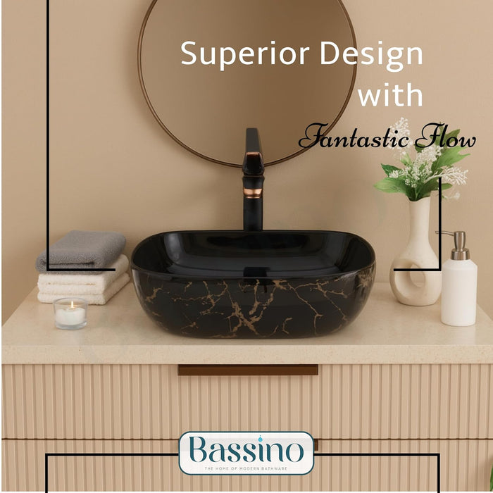 Premium Designer Table top Wash Basin (18x13x5.5 In) BTT-11406-IN