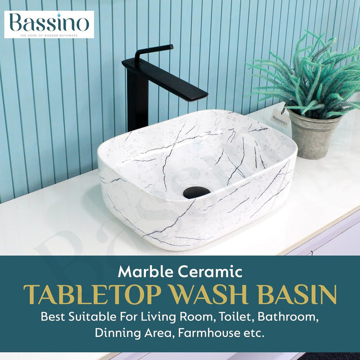 Designer Table Top Basin (16x12x6 Inch) BTT-661-IN
