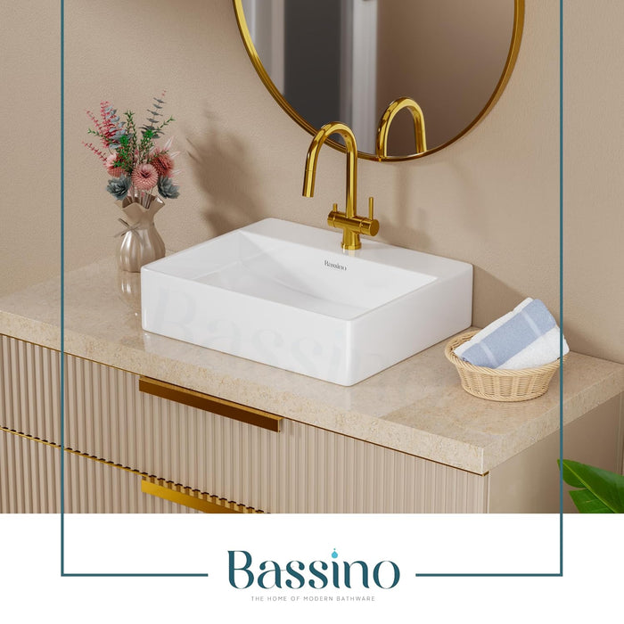 Designer Table Top Basin/ Wall-Mounted (20x17x5 In) BTT-W58
