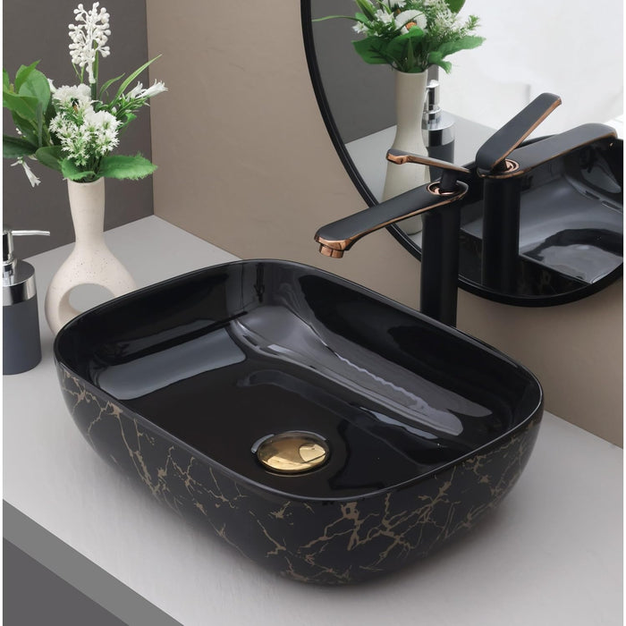 Premium Designer Table top Wash Basin (18x13x5.5 In) BTT-11406-IN
