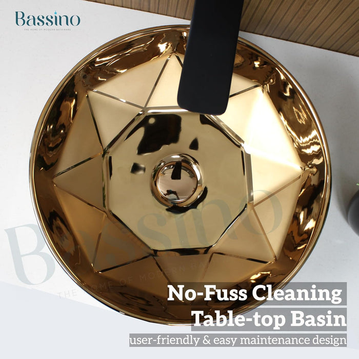 Premium Designer Table top/Counter top Wash Basin/Vessel sink (16x16x6 In) BTT-1060