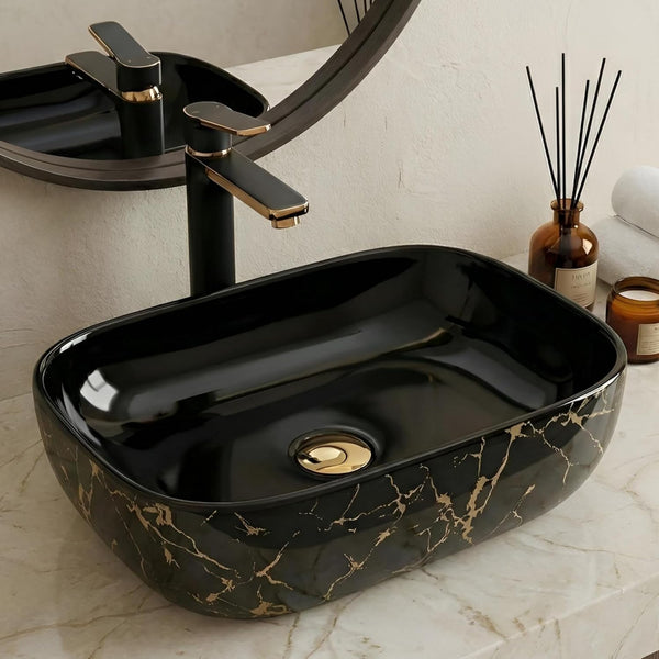 Premium Designer Table top Wash Basin (18x13x5.5 In) BTT-11406-IN