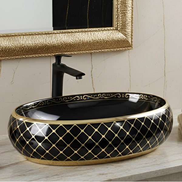 Premium Designer Table top/Counter top Wash Basin/Vessel sink (24x16x6 In)BTT-1216