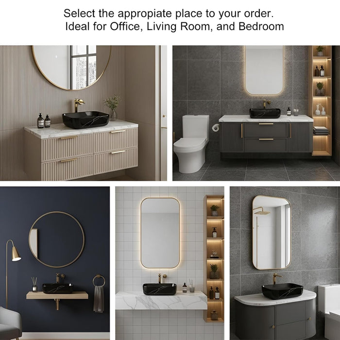 Premium Designer Table Top Wash Basin (16x12x6 In) BTT-660-IN