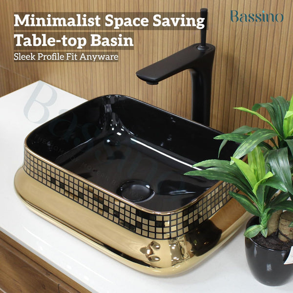 Premium Designer Table top/Counter top Wash Basin/Vessel sink (18x14x5.5 In) BTT-1155
