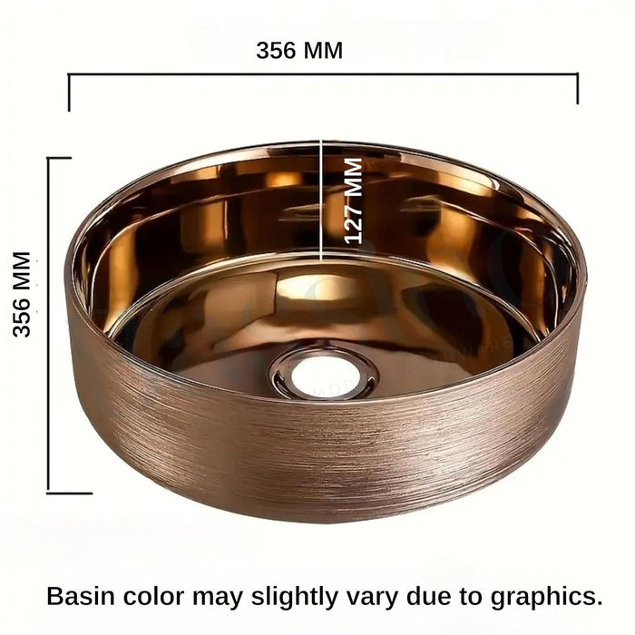 Premium Designer Table top/Counter top Wash Basin/Vessel sink (14x14x5 In)