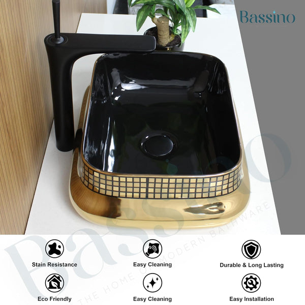 Premium Designer Table top/Counter top Wash Basin/Vessel sink (18x14x5.5 In) BTT-1155