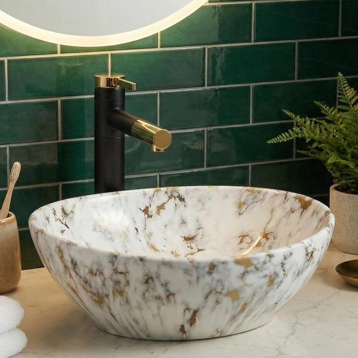 Premium Designer Table top/Counter top Wash Basin (16x13x5.5 In) BTT-1285-IN