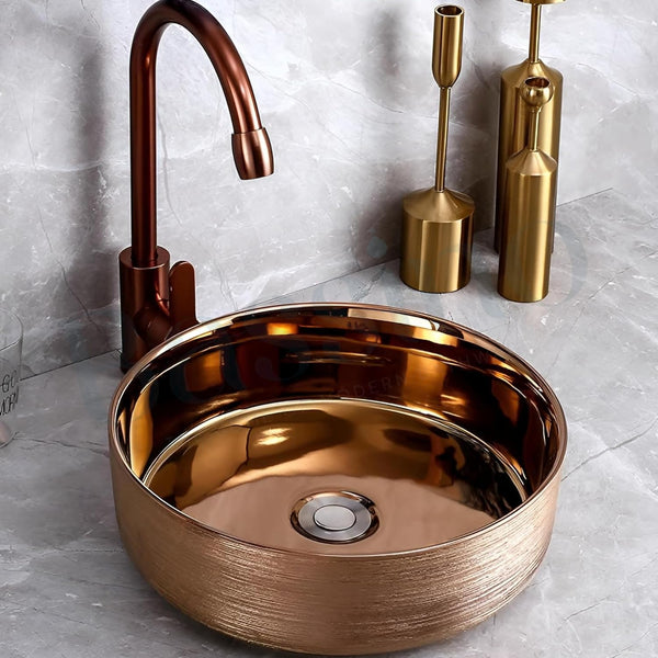Premium Designer Table top/Counter top Wash Basin/Vessel sink (14x14x5 In)