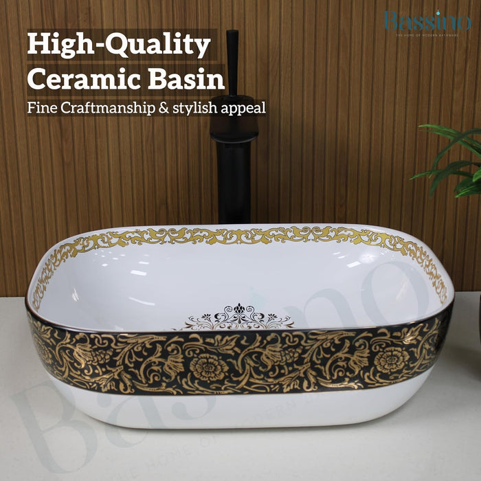 Premium Designer Table top/Counter top Wash Basin/Vessel sink (18x13x5.5 In) BTT-1022