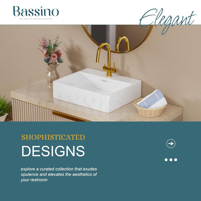 Designer Table Top Basin/ Wall-Mounted (20x17x5 In) BTT-W58