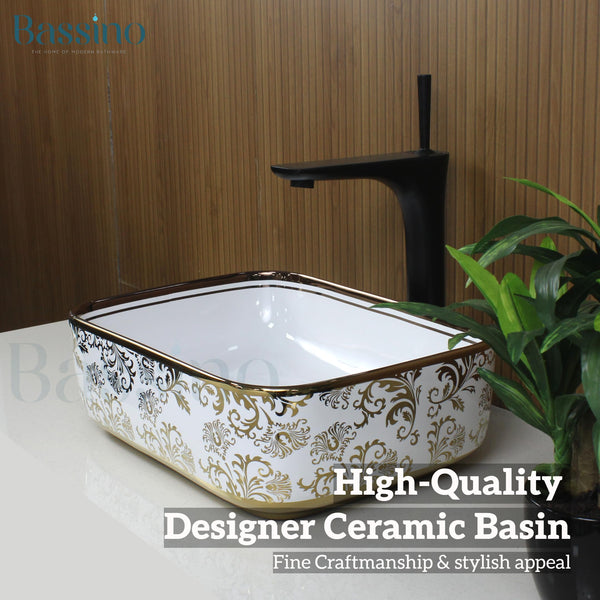 Premium Designer Table top/Counter top Wash Basin/Vessel sink (16x12x6 In) BTT-618-IN