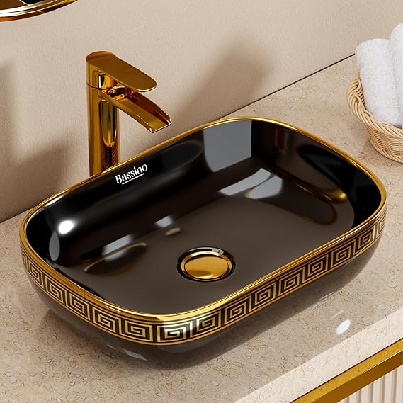 Premium Designer Table top Wash Basin (18x13x5.5 In) BTT-0195-IN