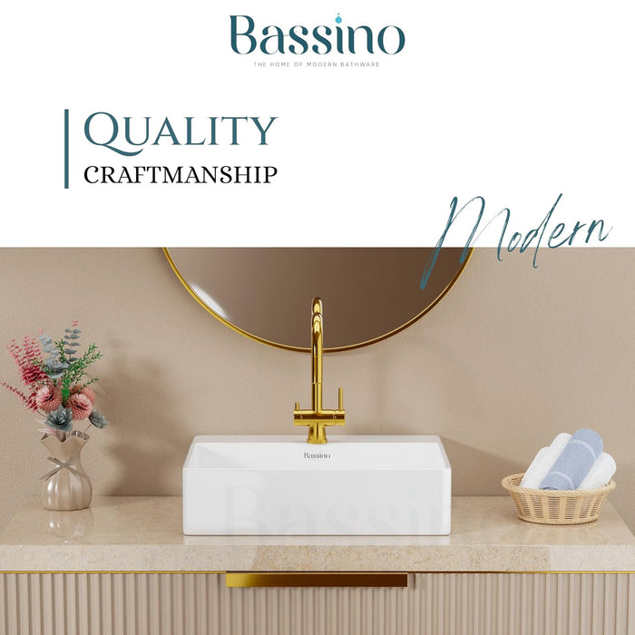 Designer Table Top Basin/ Wall-Mounted (20x17x5 In) BTT-W58