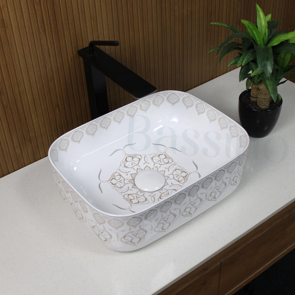 Premium Designer Table top/Counter top Wash Basin/Vessel sink (16x12x6 In) BTT-753-IN