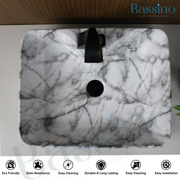 Premium Designer Table top/Counter top Wash Basin/Vessel sink (19x15x5.5 In) BTT-1150