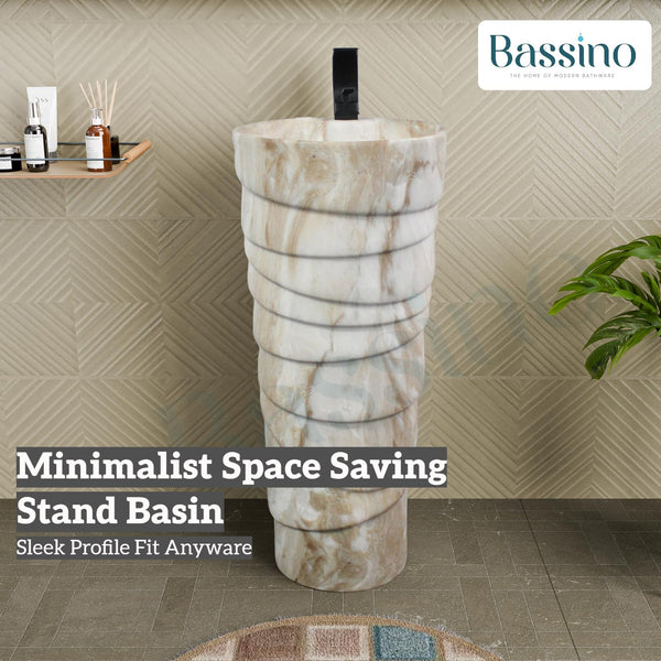 Ceramic Pedestal Wash Basin,BPB-646,size-15x15x34 Inch