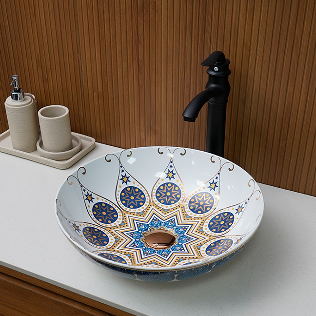 Designer Table Top Basin (16 x 16 x 5 In),BTT-1465