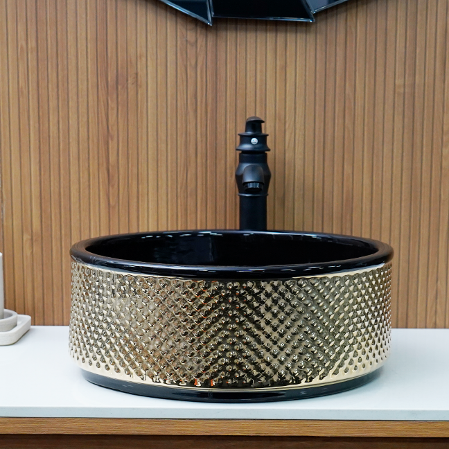 Designer Table Top Basin (17 x 17 x 6 In),BTT-11255