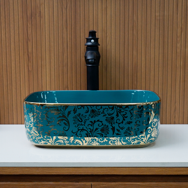 Designer Table Top Basin (16 x 12 x 6 In),BTT-11231-IN