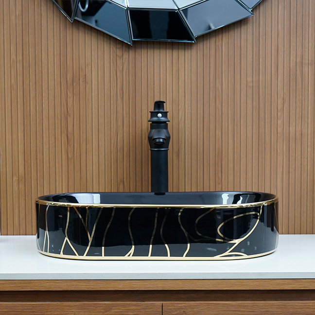 Designer Table Top Basin (20 x 12 x 5 In),BTT-11179
