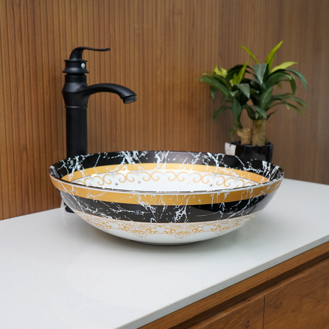 Designer Table Top Basin (16 x 16 x 5 In),BTT-1466