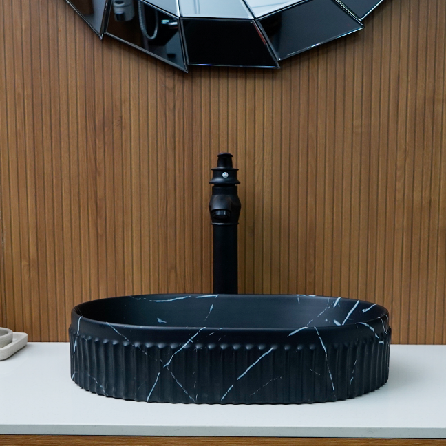 Designer Table Top Basin (18 x 13 x 5 In),BTT-1346