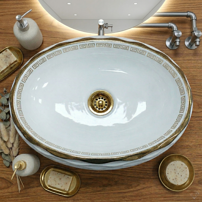 Premium Designer Table top/Counter top Wash Basin/Vessel sink (24x17x6 In) BTT-645