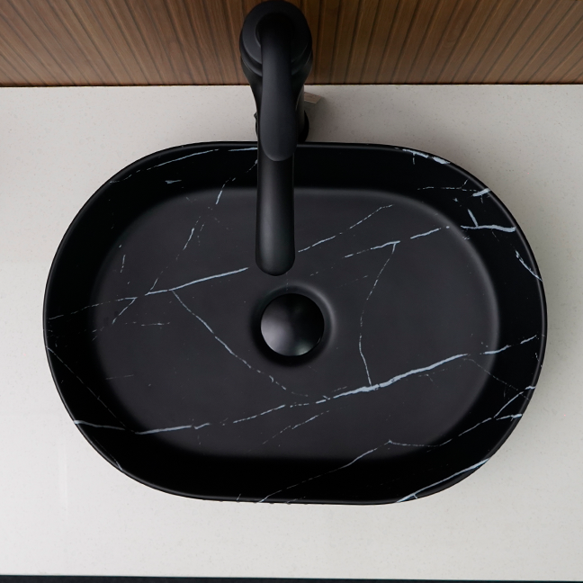 Designer Table Top Basin (18 x 13 x 5 In),BTT-1346