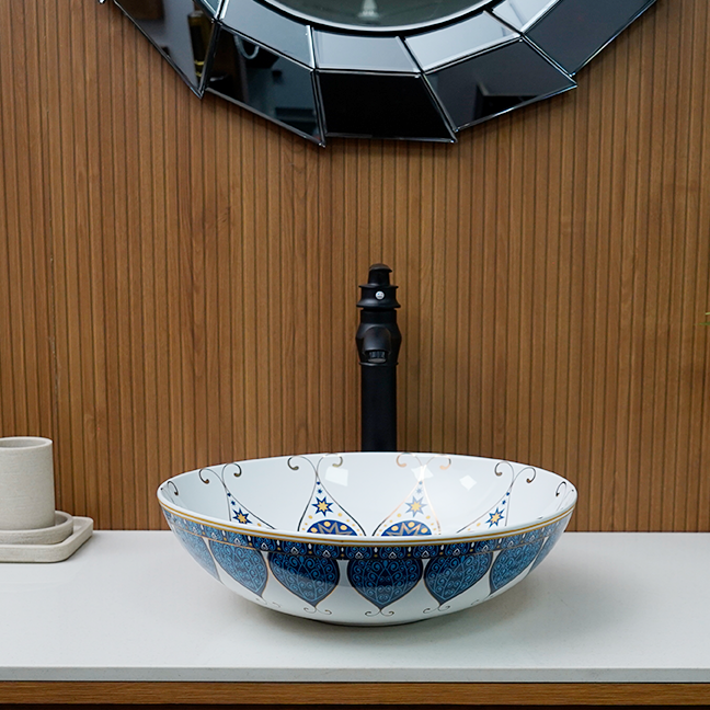 Designer Table Top Basin (16 x 16 x 5 In),BTT-1465