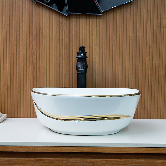 Designer Table Top Basin (17 x 14 x 5 In),BTT-11045