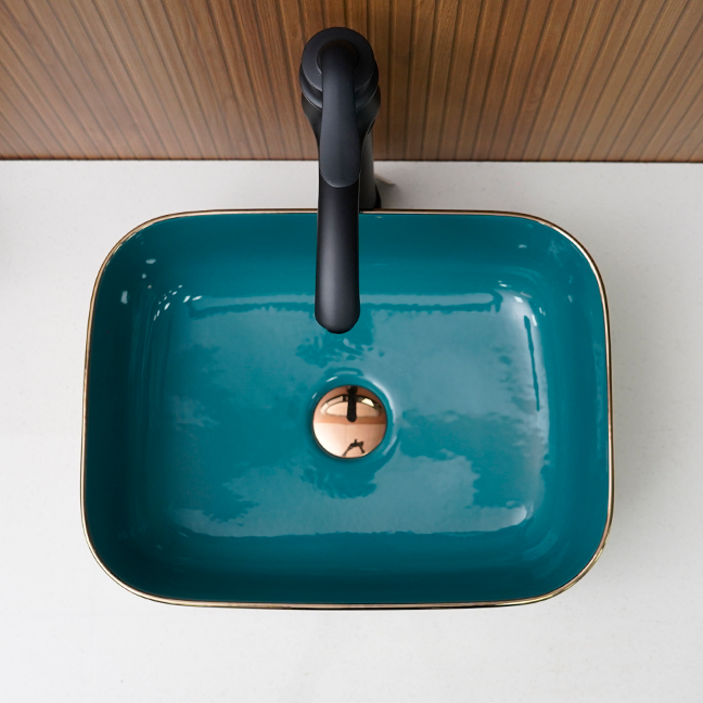 Designer Table Top Basin (16 x 12 x 6 In),BTT-11231-IN