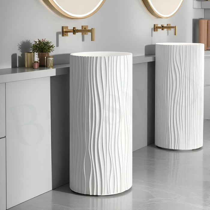 Artificial Stone Pedestal Basin