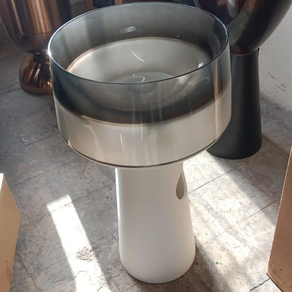 Resin Pedestal Wash Basin,size-20x20x36 Inch -SULIT-37. 7102