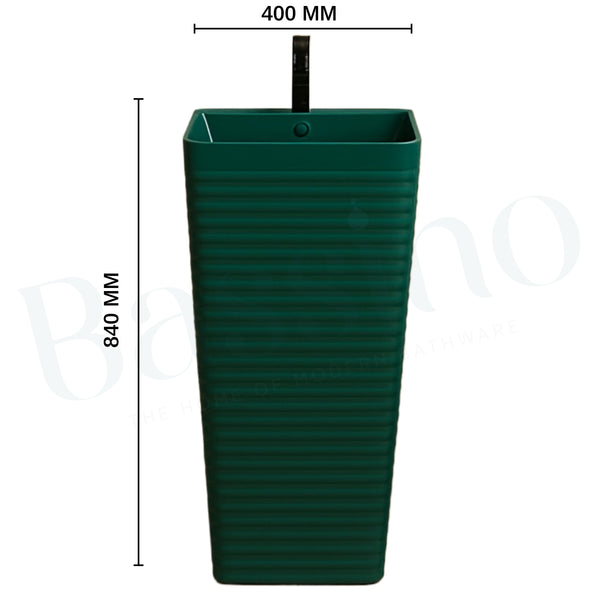 Ceramic Pedestal Wash Basin,BPB-539,size-16x16x34 Inch