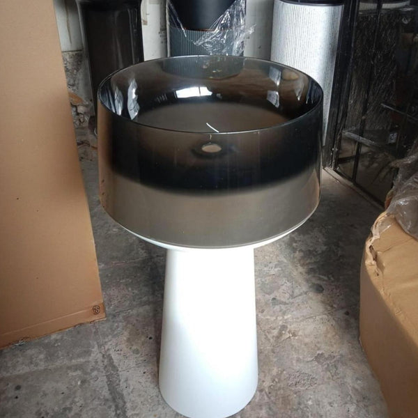 Resin Pedestal Wash Basin,size-20x20x36 Inch -SULIT-37. 7102