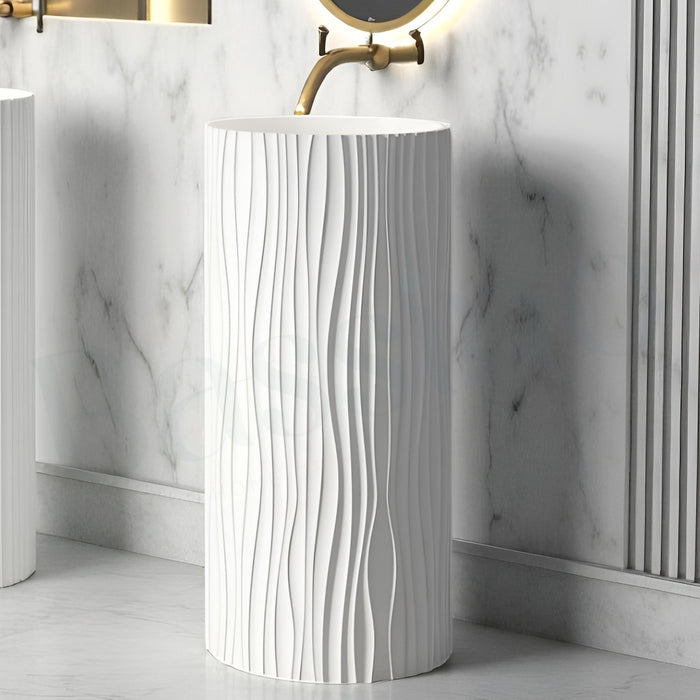 Artificial Stone Pedestal Basin