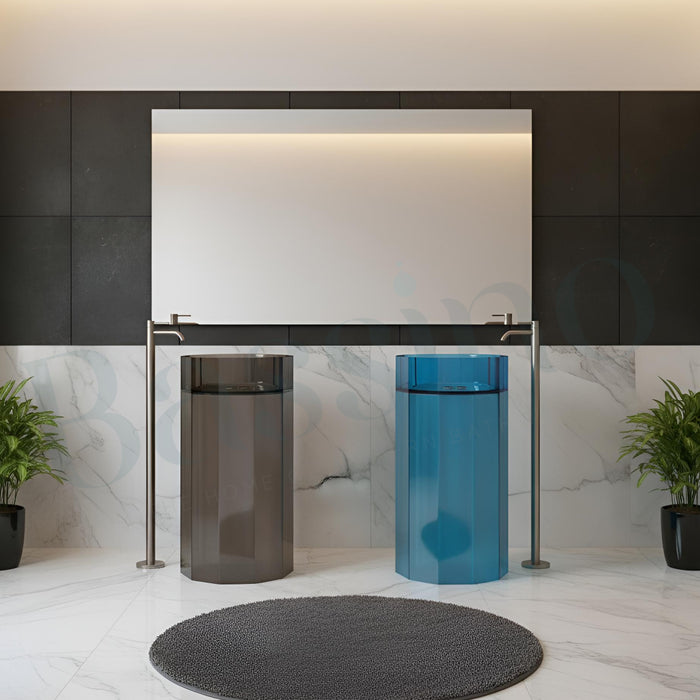 Resin Pedestal Wash Basin(Size-18x18x36 Inch)