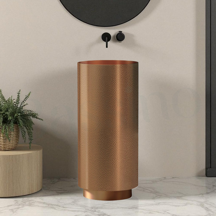 Metal Pedestal Wash Basin,size-16x16x33 Inch