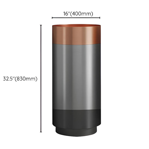 Metal Pedestal Wash Basin,size-16x16x33 Inch Rose Gold + Grey + Black