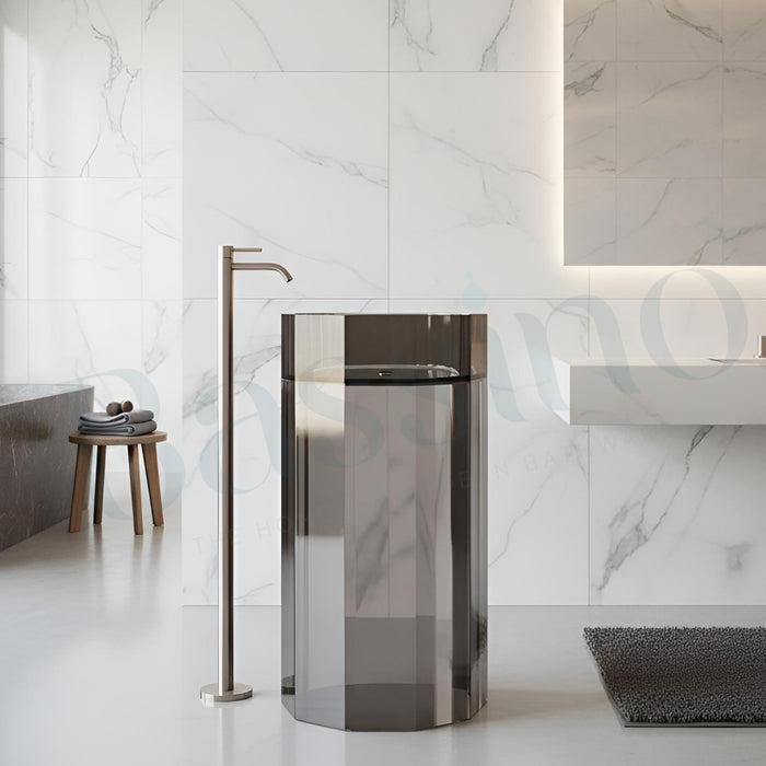 Resin Pedestal Wash Basin(Size-18x18x36 Inch)