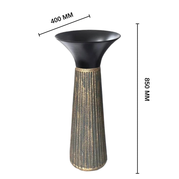 Ceramic Pedestal Wash Basin(Size-16x16x34 Inch) SULIT-72/73 BLACK