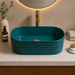 Aqua Green Ceramic Table Top Wash Basin