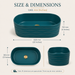 Aqua Green Ceramic Table Top Wash Basin