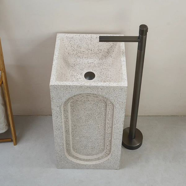 Ceramic Pedestal Wash Basin,BPB-700,size-18x18x34 Inch