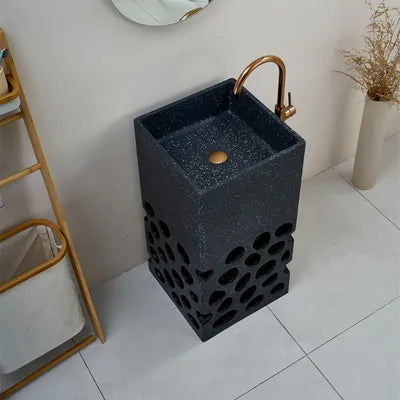Ceramic Pedestal Wash Basin,BPB-704,size-18x18x34 Inch