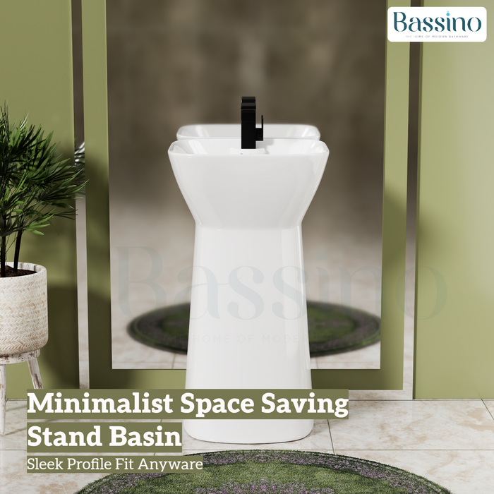 Ceramic Pedestal Wash Basin,BPB-752,size-18x18x32 Inch