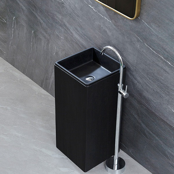 Ceramic Pedestal Wash Basin,BPB-773,size-16x16x34 Inch